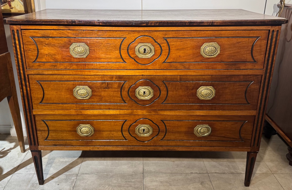 Commode-bureau nîmoise d'époque Louis XVI - Attribuée à Pillot