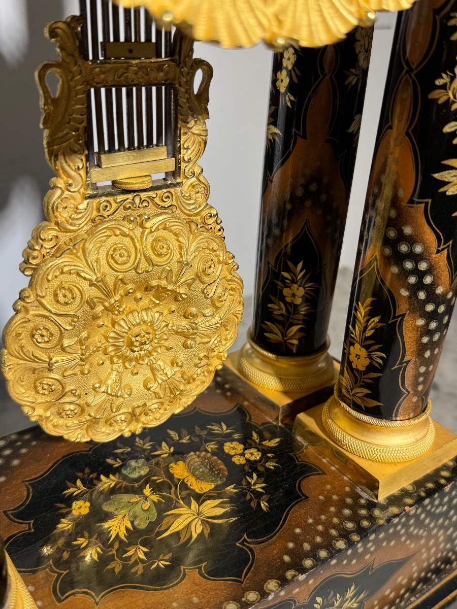 Napoleon III-style Columned Pendulum Clock-photo-6