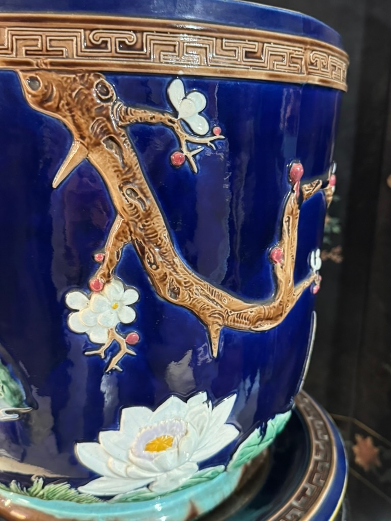 Glazed Ceramic Jar With Japonist Decoration – Attributed To Joseph Holdcroft-photo-8