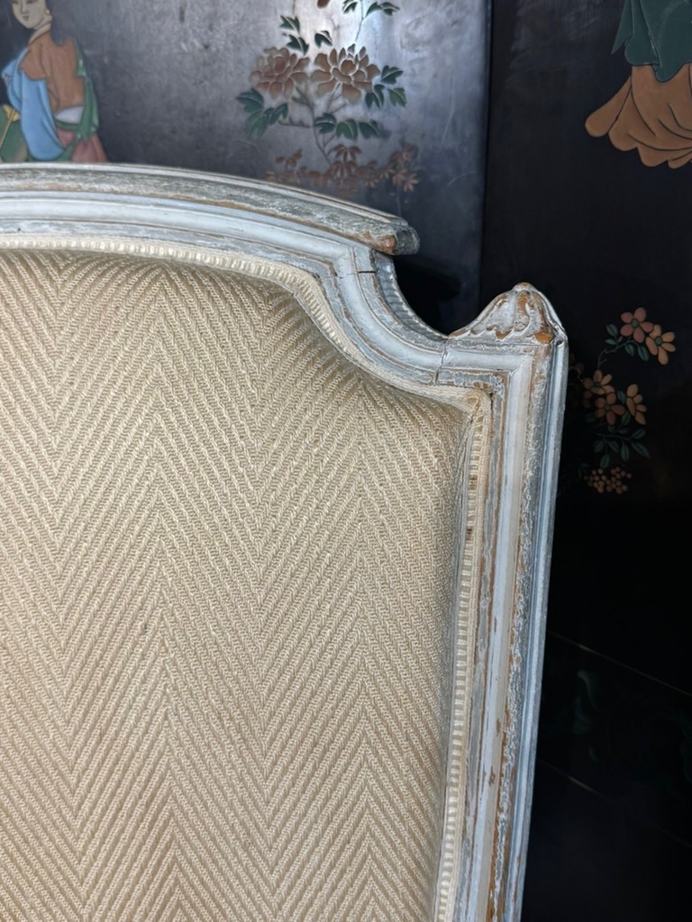Antique Louis XVI-style Armchair -  Marked "j. Avisse"-photo-3