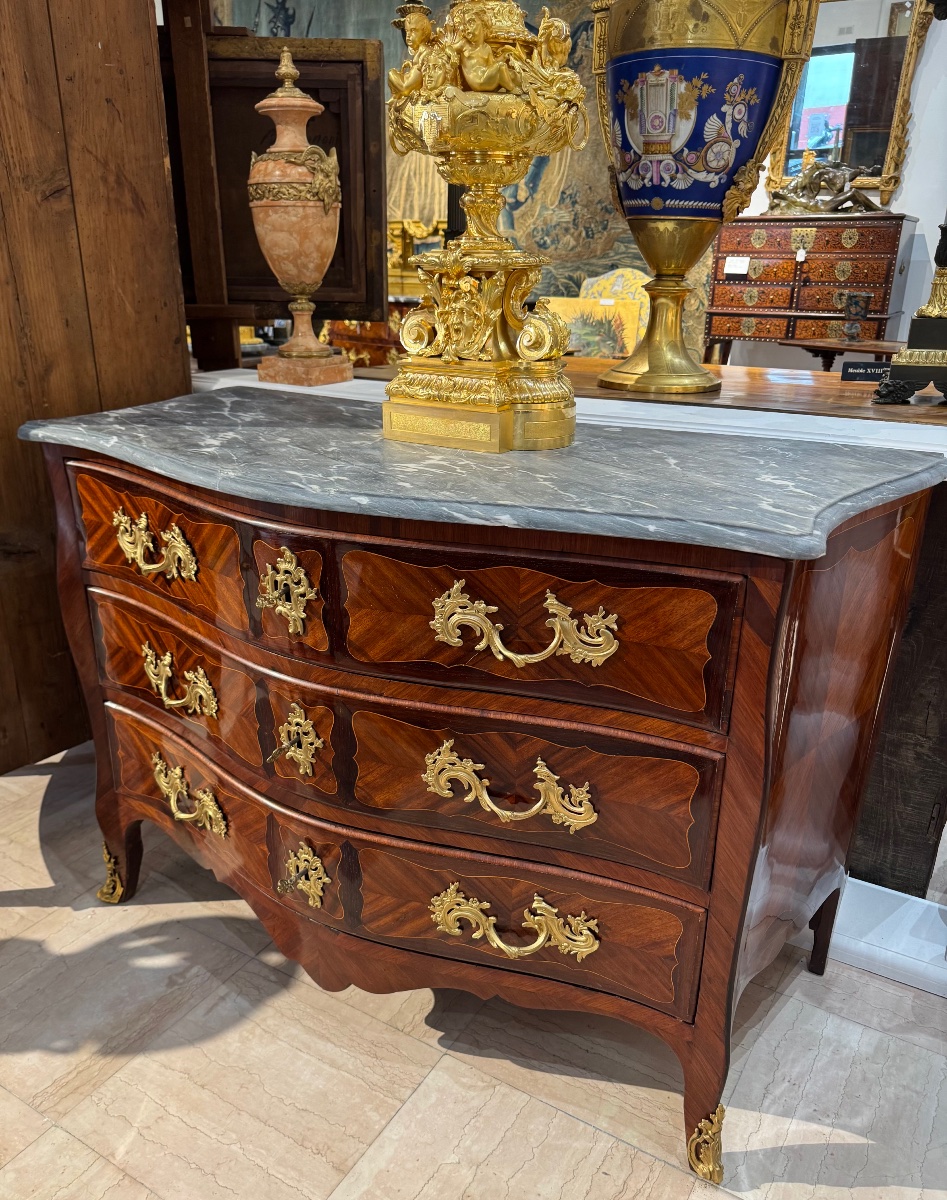Paire de commodes d'époque Louis XV-photo-2