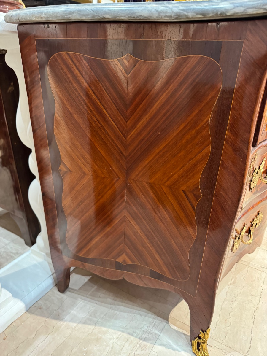 Paire de commodes d'époque Louis XV-photo-4