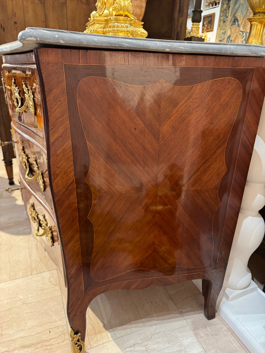 Paire de commodes d'époque Louis XV-photo-5