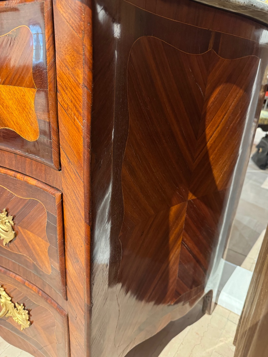 Paire de commodes d'époque Louis XV-photo-6