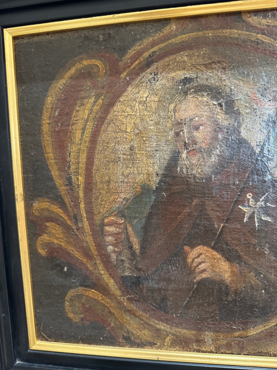 Tableau "Saint Antoine le Grand" - XVIIème siècle-photo-2