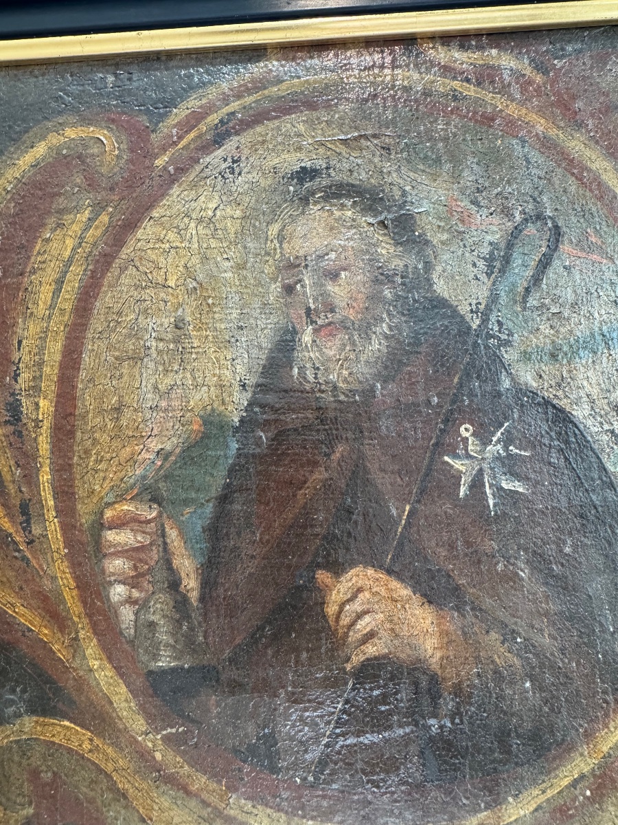 Tableau "Saint Antoine le Grand" - XVIIème siècle-photo-1