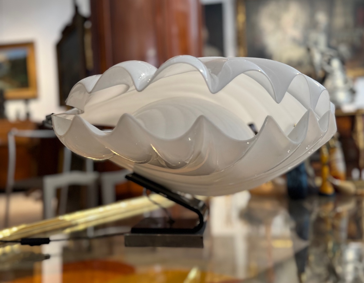 Lampe Coquillage des années 1970 par Liane Rougier pour la Maison Rougier-photo-2