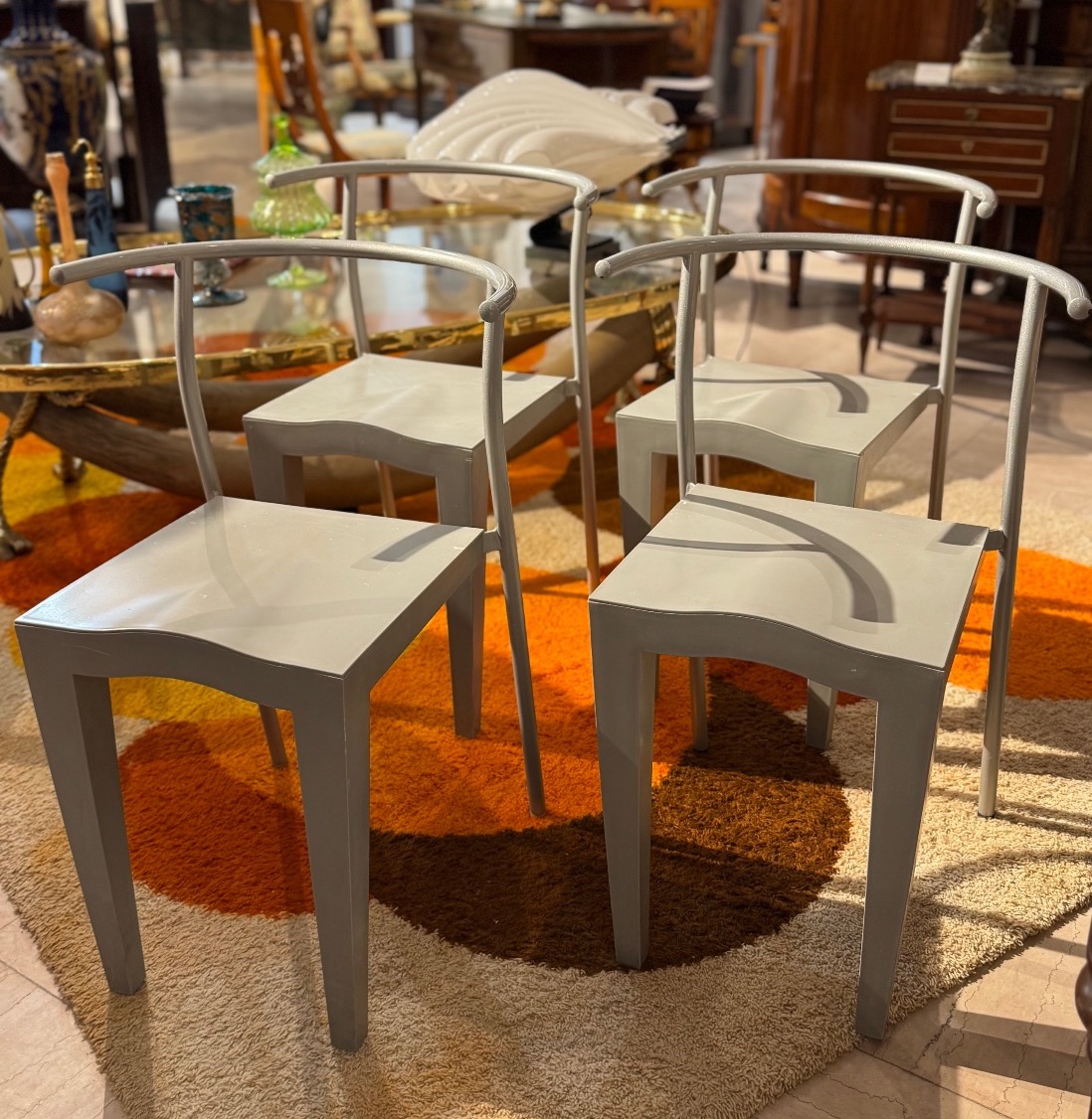 4 chaises "Dr. Glob" - Philippe Stark pour Kartell-photo-2