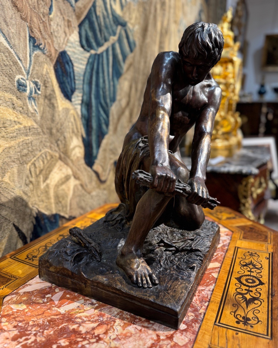 Statue en bronze "L'Union fait la Force" - D'Astanières 1872-photo-1