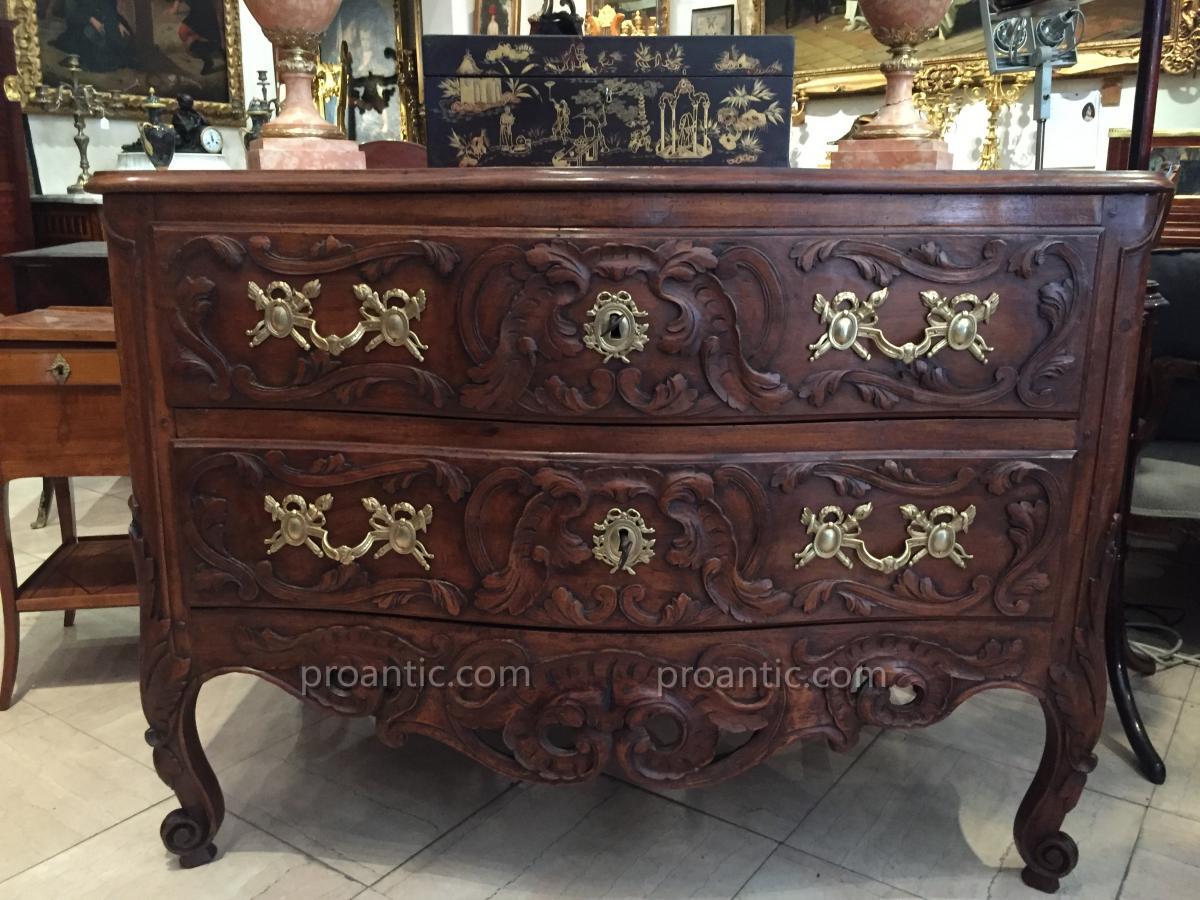 Commode Provençal d'époque Louis XV-photo-3