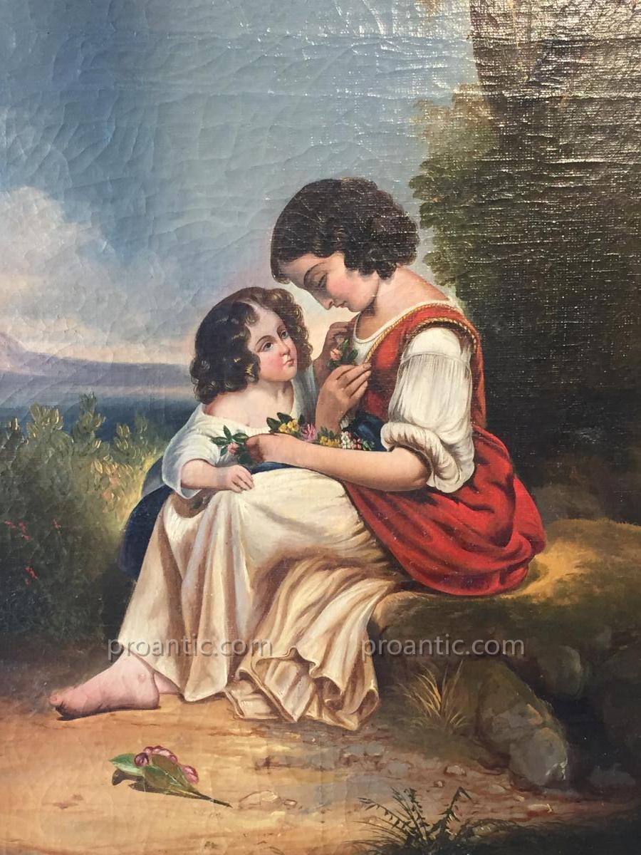 Tableau romantique 19ème