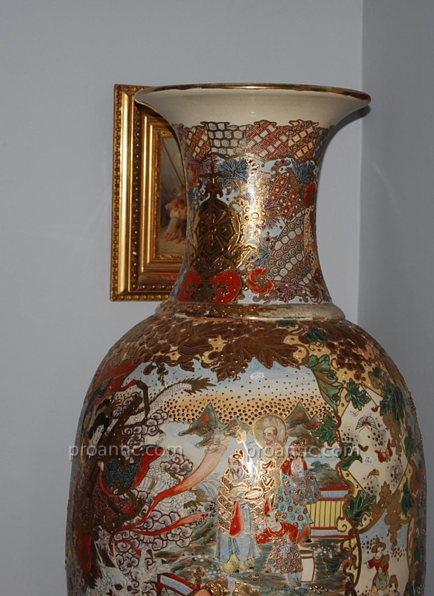 Satsuma Vase Height 155 Cm-photo-3