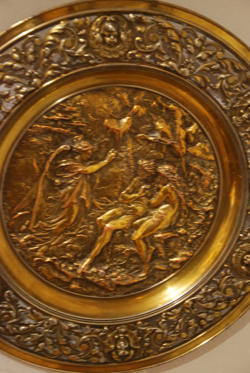 Plat Représentant Adam Et Eve-photo-2