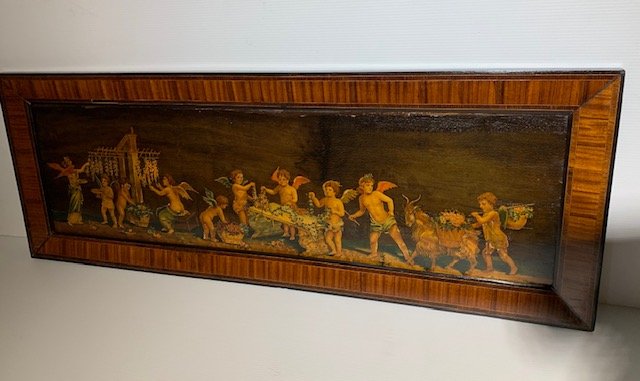 Travail De Marqueterie 19ème Italien