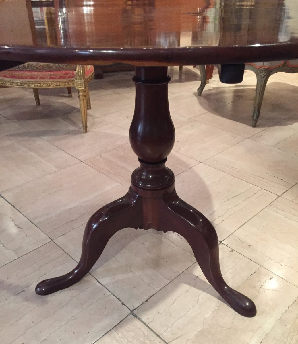 Mahogany Pedestal Table Late 18th-photo-2