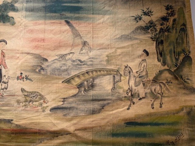 Asian Painted Canvas-photo-3