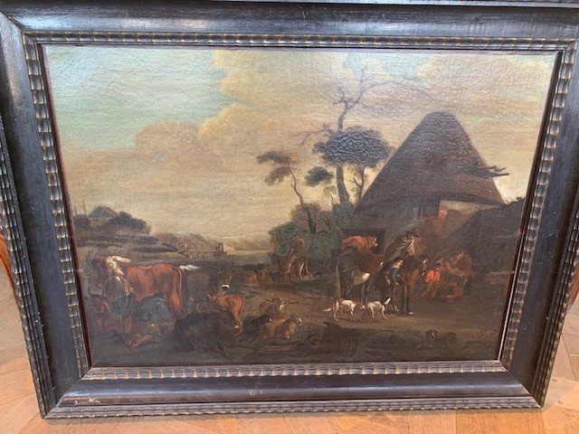 17th Table In The Style Of David Teniers