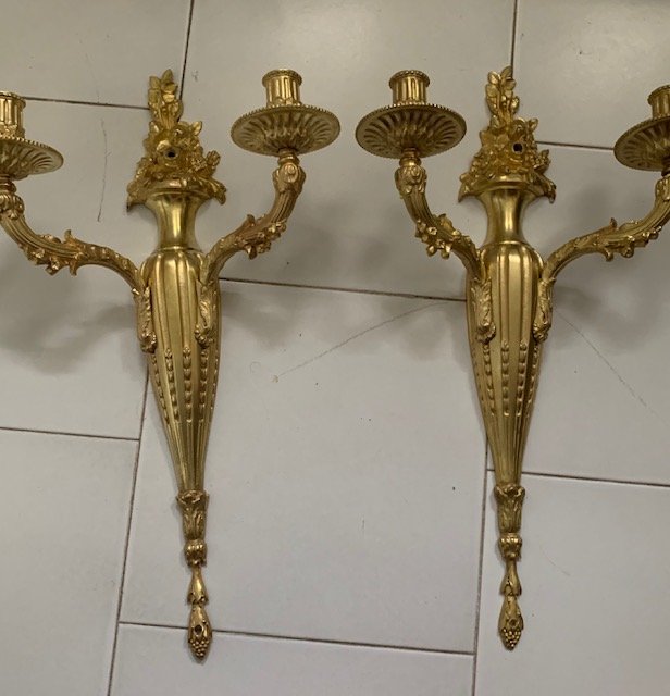 Pair Of Louis XVI Style Wall Lights