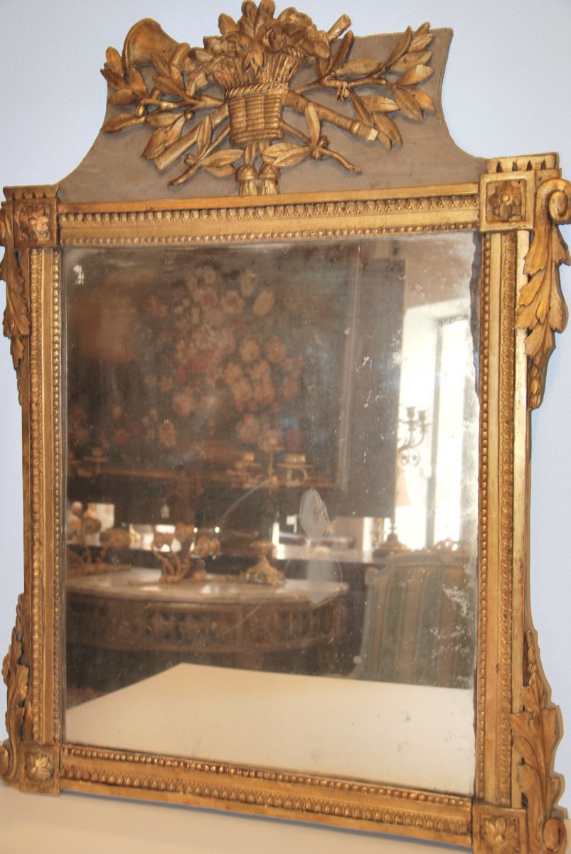Miroir d'époque Louis XVI 18ème