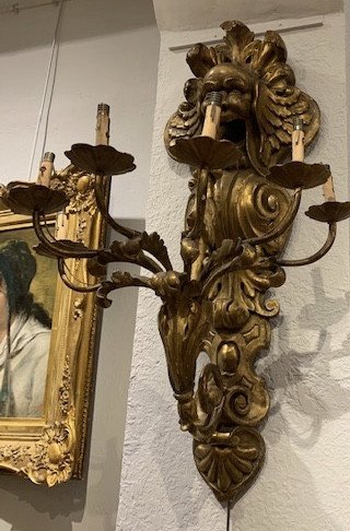 Pair Of Italian Sconces Early 20th-photo-3