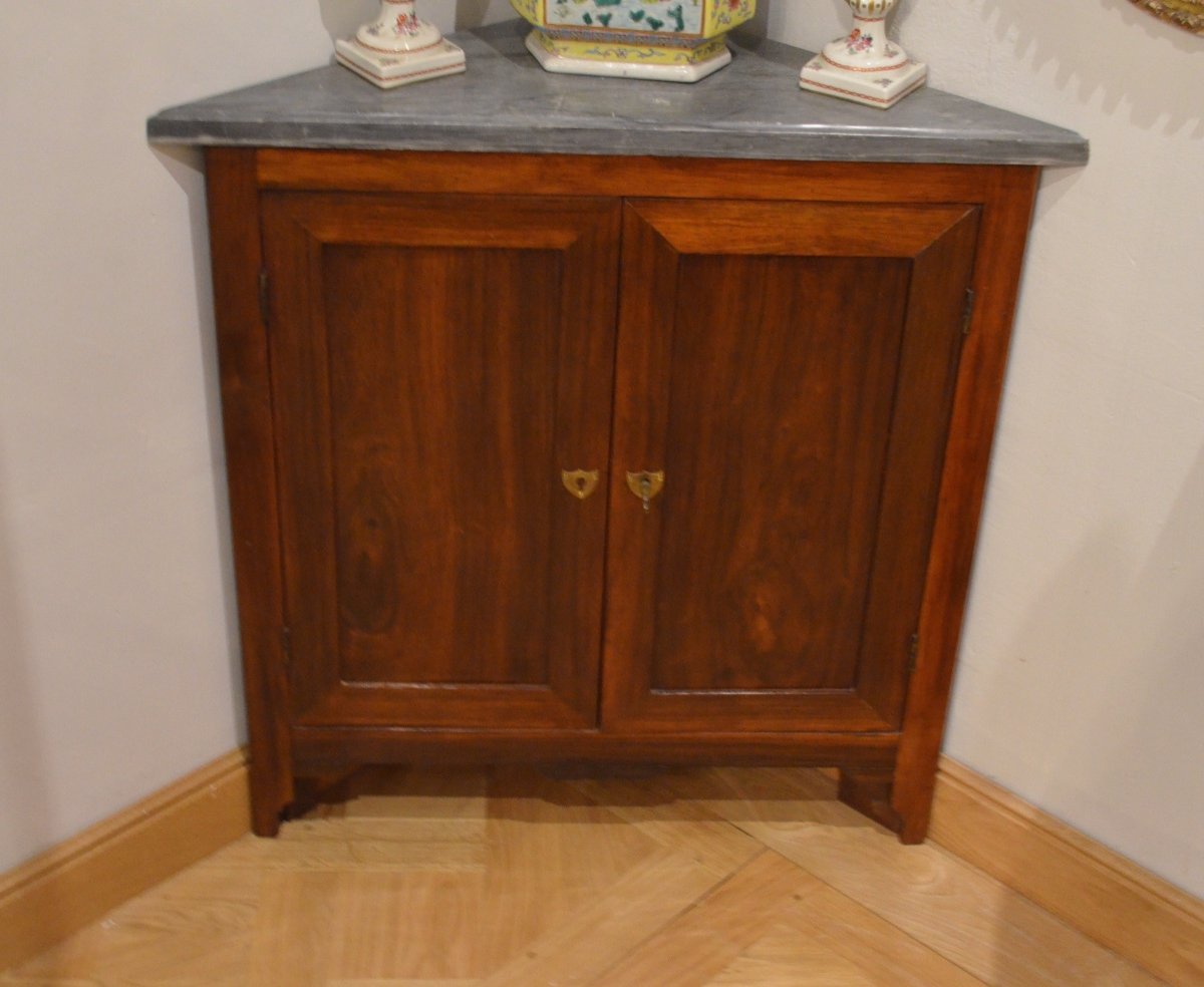 Pair Of Louis XVI Period Corner Cabinets-photo-2