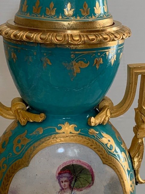 19th Century Porcelain And Bronze Trim-photo-7