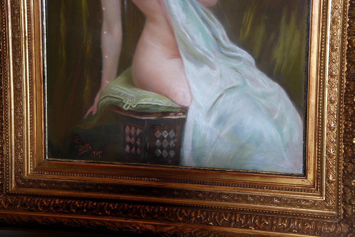 Orientalist Pastel Late 19th-photo-1