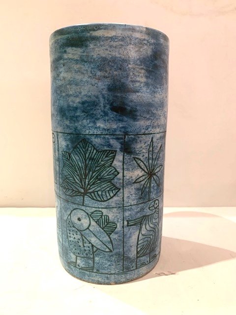 Vase Rouleau Signé  Jacques Blin-photo-2
