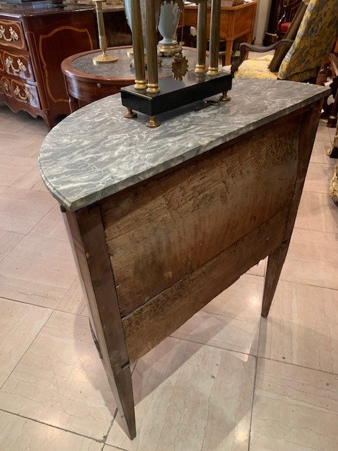 Commode Demi- Lune Fin 18ème-photo-2