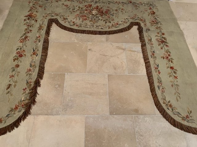 3 cantonnières  d'Aubusson Pour Encadrement De Fenêtre-photo-1