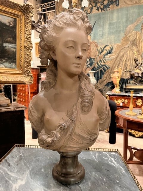 Bust Signed Caffieri Dated 1778-photo-2