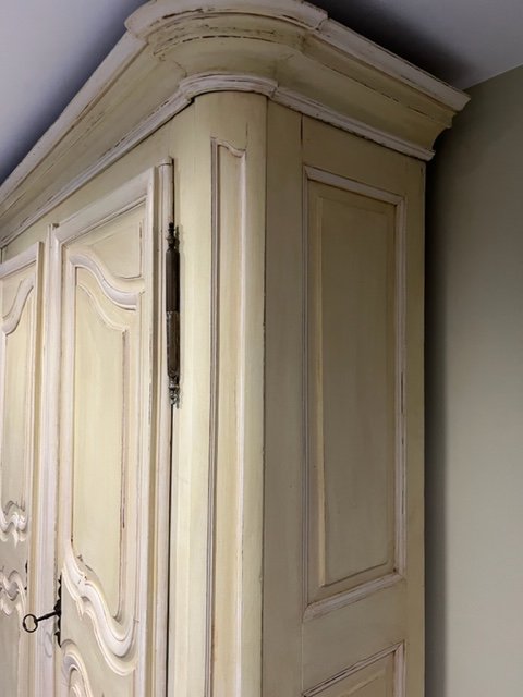 Armoire Peinte Fin 18 ème-photo-1