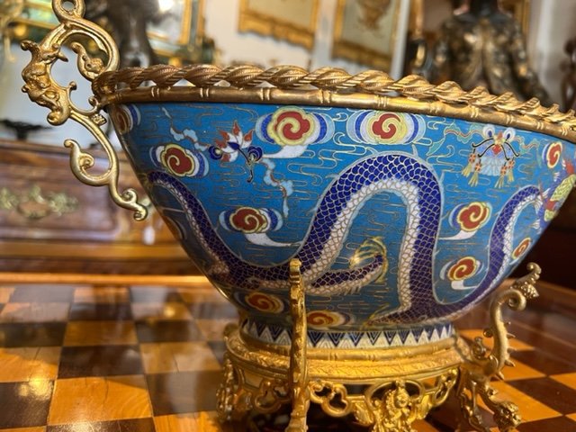 Asian Cloisonne Cup Late 19th-photo-3