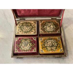 18th Quadrille Game Box Attributed To