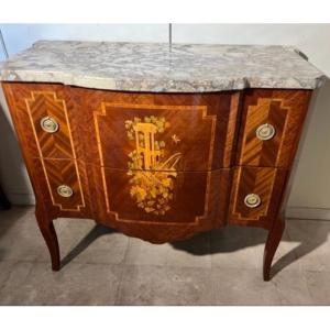 Twentieth Commode Transition Style Louis XV -xvi