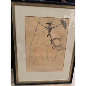 Lithograph Signed Dali And Numbered Ea IV / XX