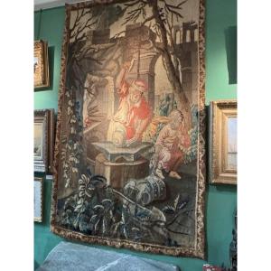 tapisserie d'Aubusson d'époque 18 ème