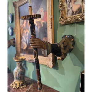 Pair Of Venetian Light Arms
