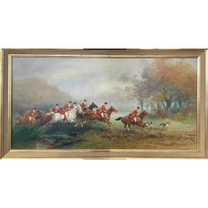 "the Duchess Of Uzès And The Bonnelles Entourage In The Rambouillet Forest" - Eugène Péchaubès