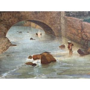 19th-century Landscape With Washerwomen 