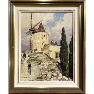 "Le Moulin de Daudet à Fontvielle" - Gustave Vidal