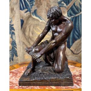 Bronze Statue "strength Through Unity" - d'Astanières, 1872