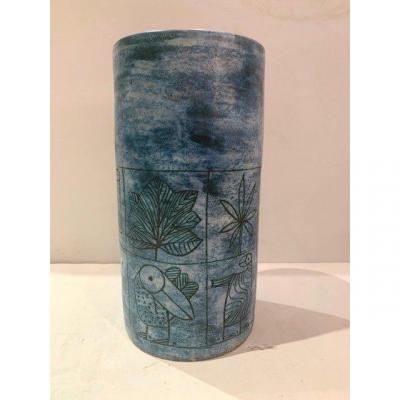 Vase Rouleau Signé  Jacques Blin