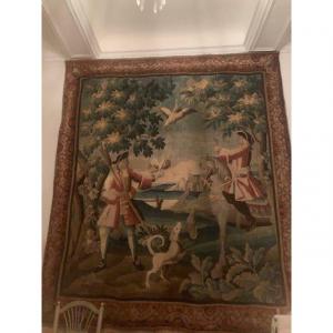  Tapisserie Scène De Chasse Audenarde Epoque 18ème