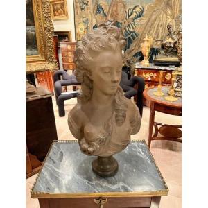 Bust Signed Caffieri Dated 1778