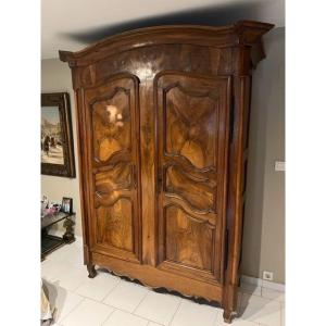 Walnut Wardrobe Early 19th