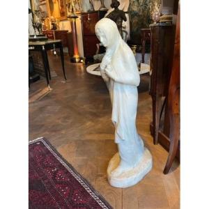 Marble Statue Signed Delanglade