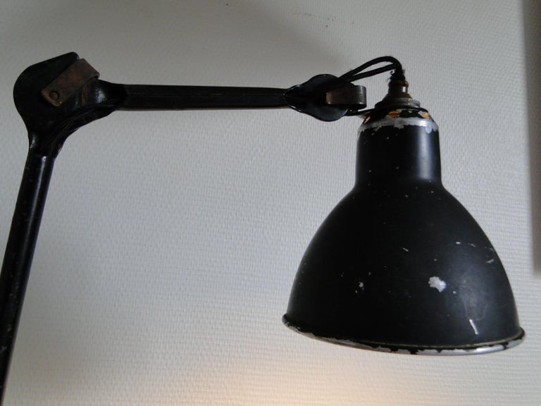 Bernard Albin Gras Vintage Desk Lamp Model 201 Semi Fixed France-photo-7