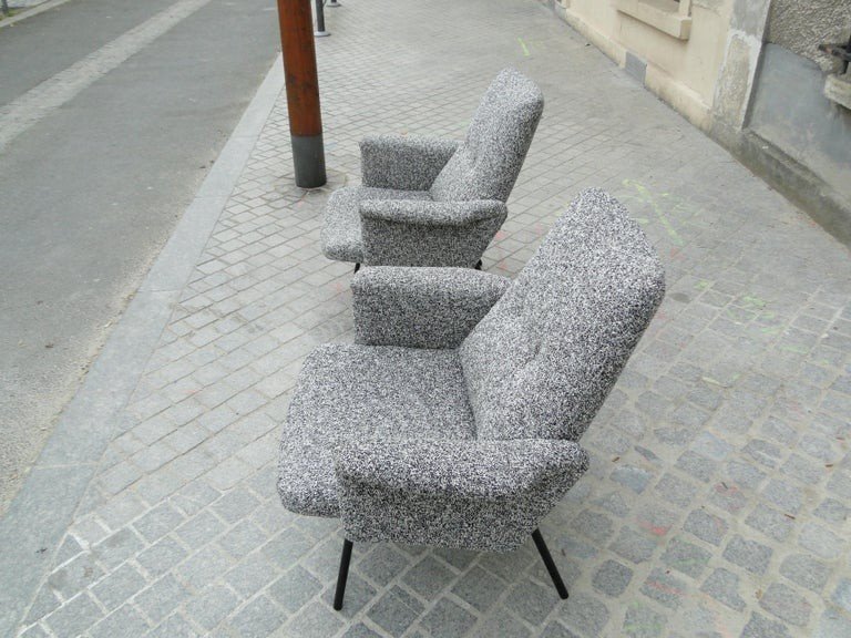 Pierre Guariche For Steiner Pair Of Armchairs Sk660 France-photo-2
