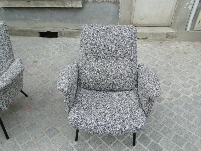 Pierre Guariche For Steiner Pair Of Armchairs Sk660 France-photo-1